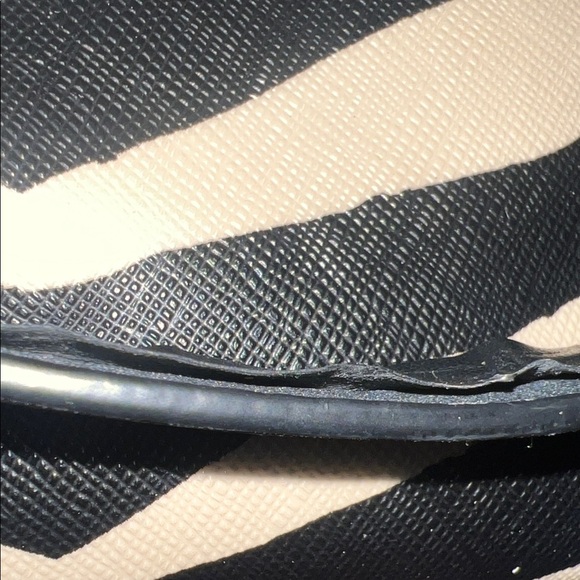 Coach Zebra Print Tote - Black and Tan - Picture 6 of 11